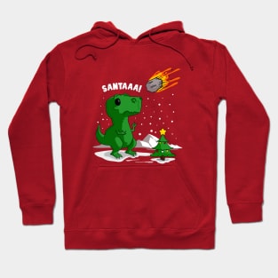 Dinosaur meets Christmas Hoodie